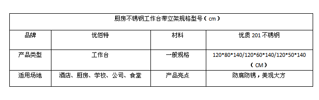 糖心VLOG免费网页版不锈钢工作台带立架规格型号